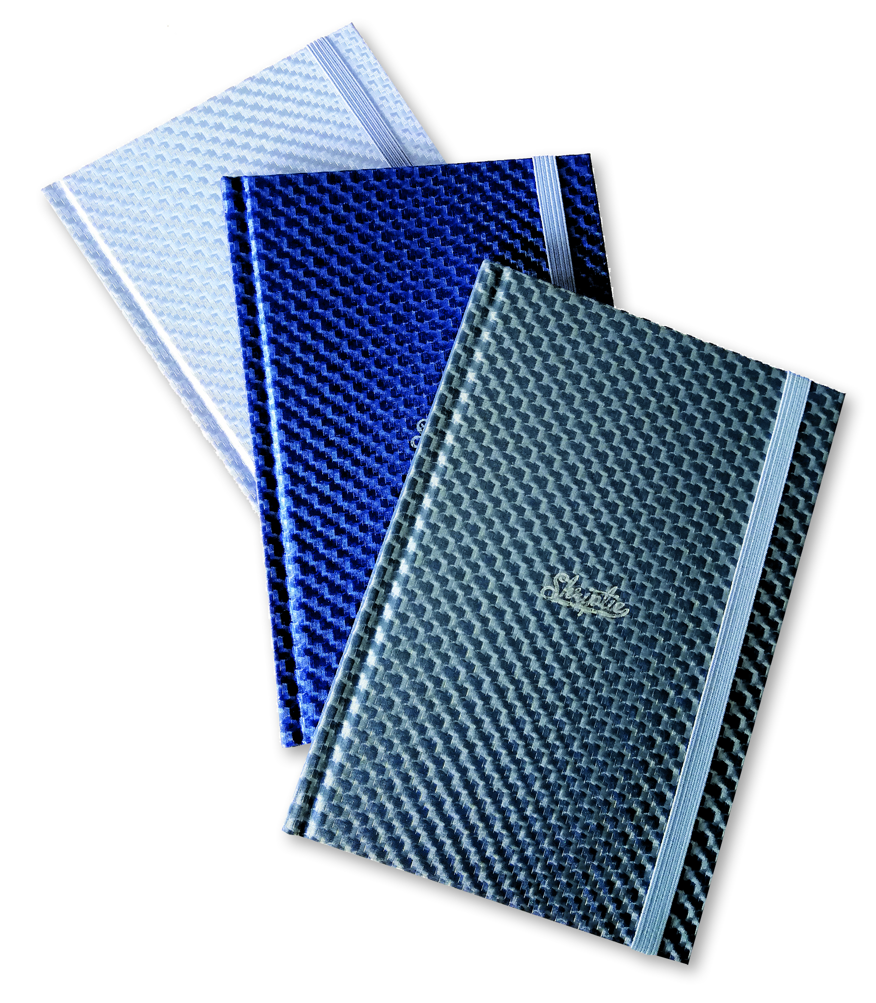 rheita-kladde-carbon-a5-kariert-96-blatt-3er-set-metallic image 1