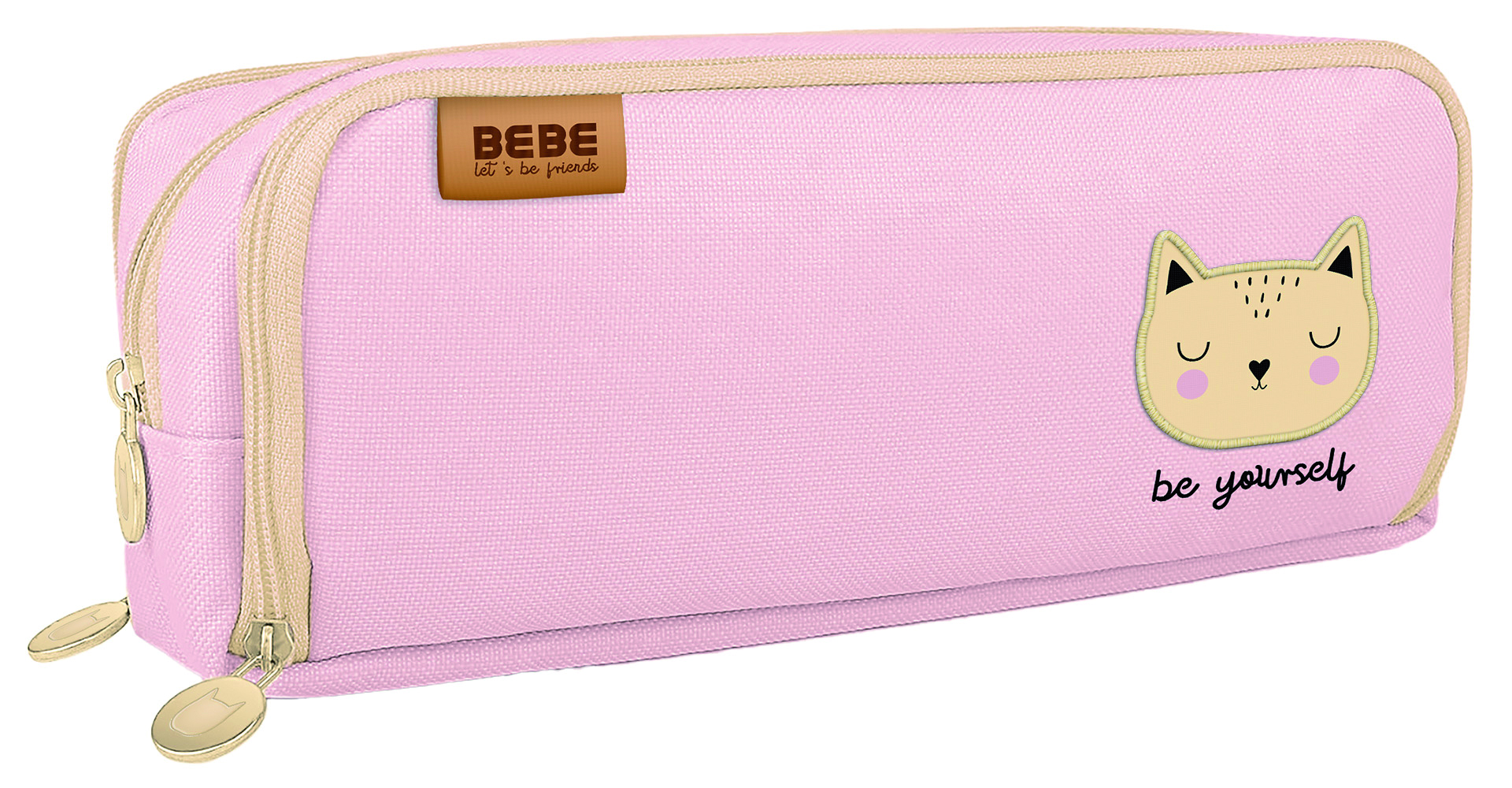interdruk-stifteetui-bebe-friends-mit-3-f-chern-motiv-katze-pink-katze image 1