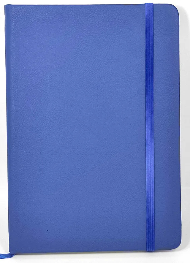 rheita-notizbuch-din-a5-dunkelblau-kariert-96-seiten-mit-leseband image 1