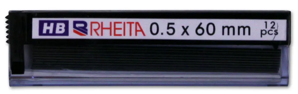 rheita-minen-f-r-druckbleistifte-0-5-mm-x-60-mm-dose-mit-12-minen image 1