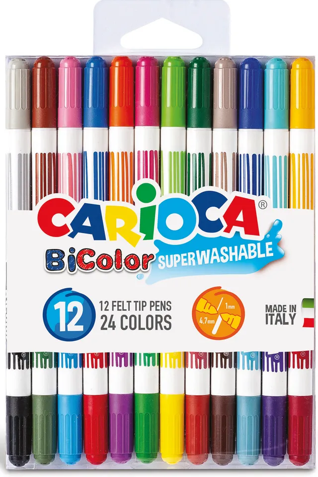rheita-carioca-bi-color-fasermaler-12-st-ck-4-7-mm-spitze-2-farben-pro-stift image 1