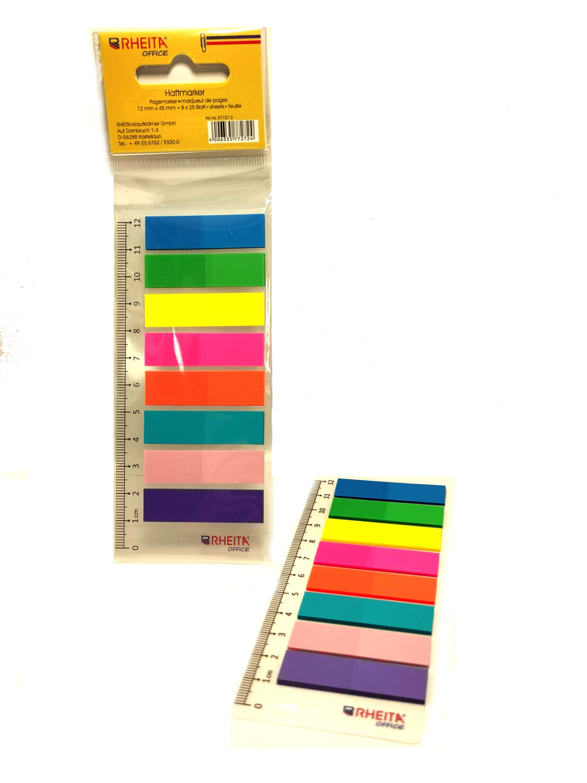 rheita-kunststoff-index-streifen-auf-lineal-12-x-45-mm-8-farben image 2