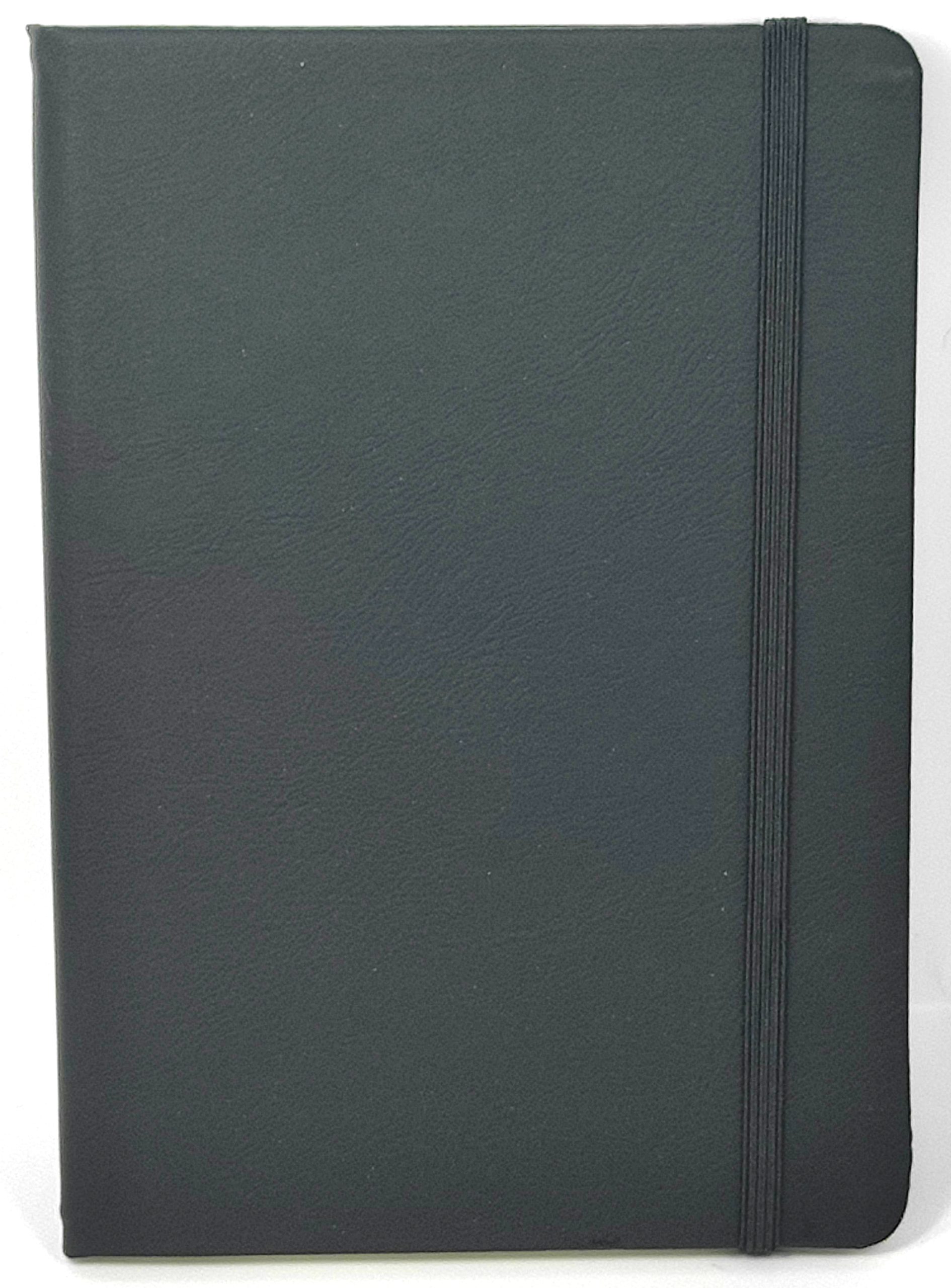 rheita-notizbuch-din-a5-mit-leseband-schwarz-96-seiten-kariert-70g-m image 1