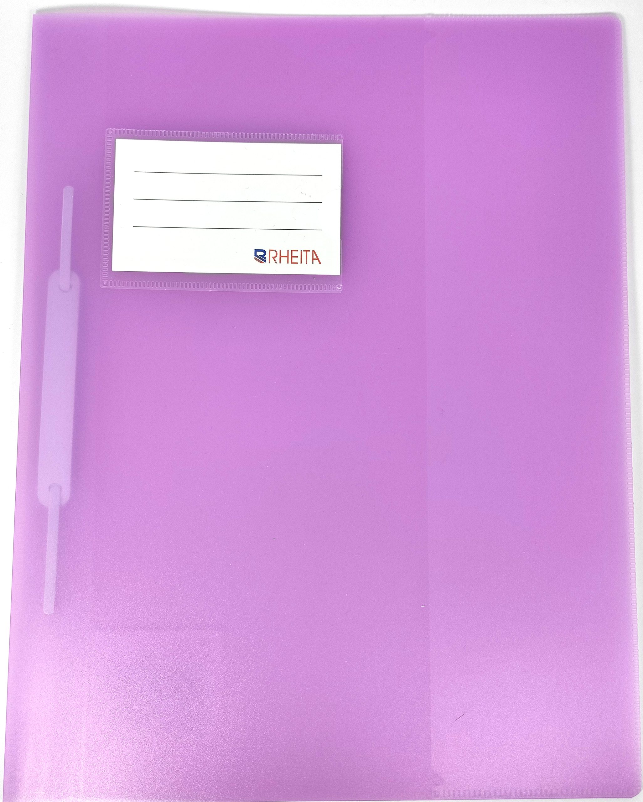 rheita-schnellhefter-pp-a4-mit-beschriftungstasche-pastell-violett image 1