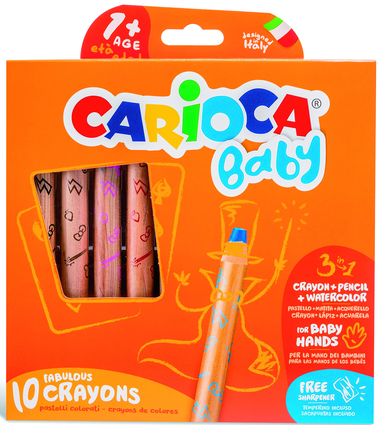 carioca-baby-3in1-wachsmaler-10er-ab-12-monate-inkl-spitzer image 1