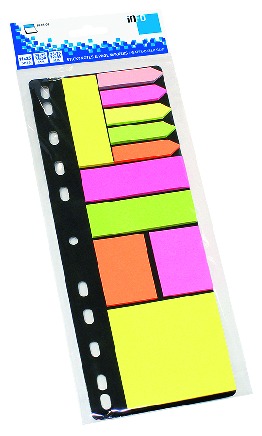 globalnotes-sticky-notes-folder-set-mehrfarbig-275-blatt image 1