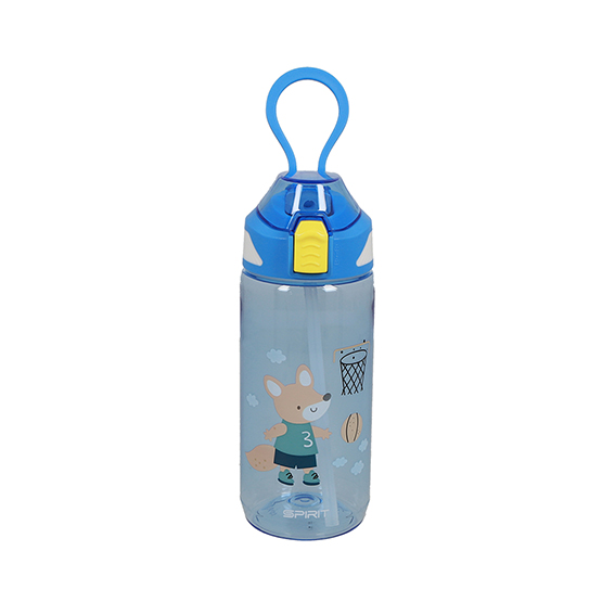 rheita-gataric-trinkflasche-kids-fuchs-blau-570ml-bpa-frei-mit-strohhalm image 1