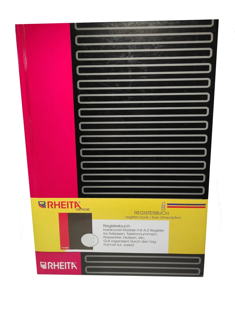 rheita-registerbuch-din-a4-kariert-96-blatt-a-z-register-beschichtet image 1