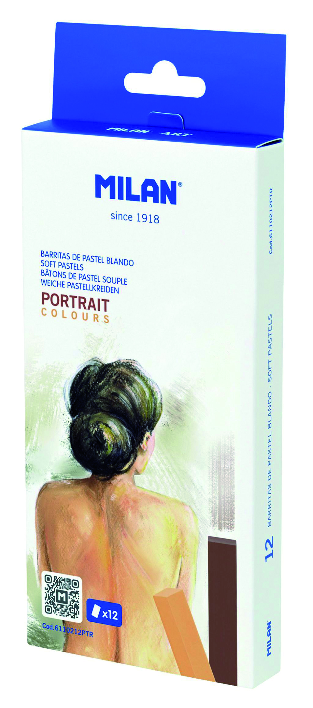 milan-12-softpastell-stifte-stiftl-nge-65mm-mehrfarbig image 1