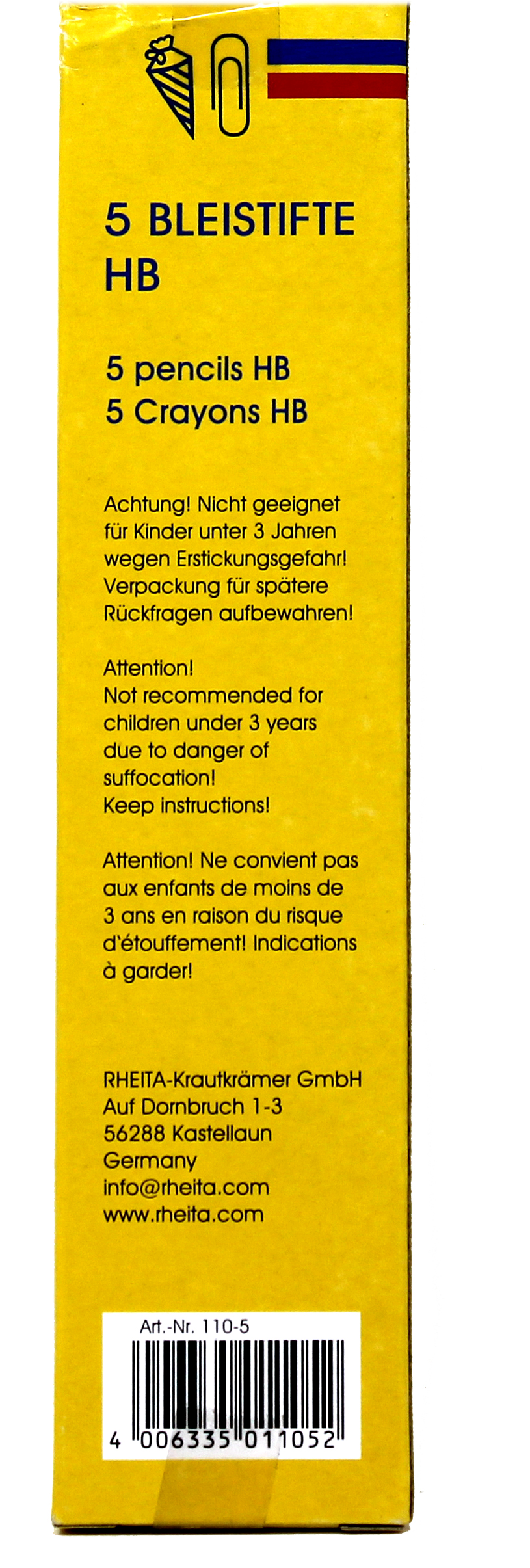 rheita-bleistifte-naturbelassen-hb-hexagonal-5-st-ck-im-pappetui image 2