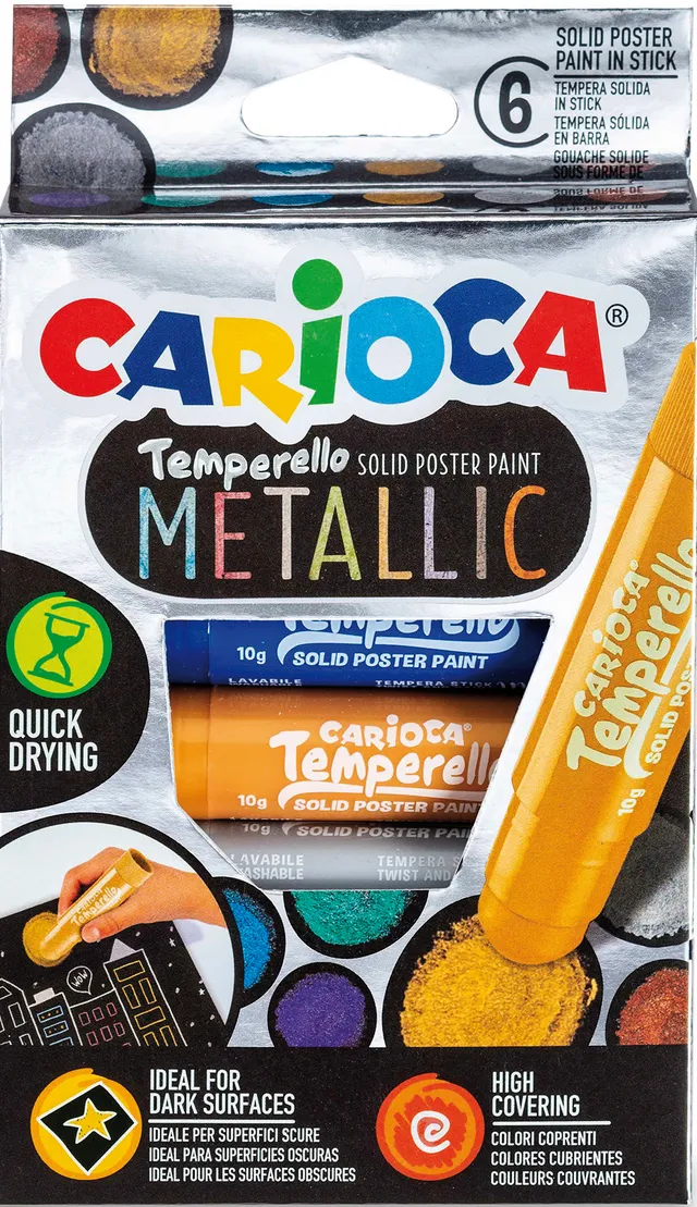 carioca-temperello-metallic-l-kreiden-6-st-ck-f-r-schwarze-untergr-nde image 1