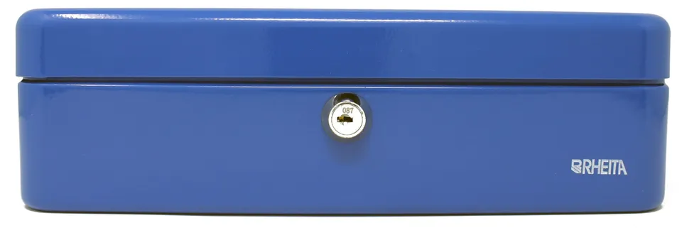 rheita-geldkassette-metall-blau-300-x-240-x-90-mm-mit-einsatz image 1