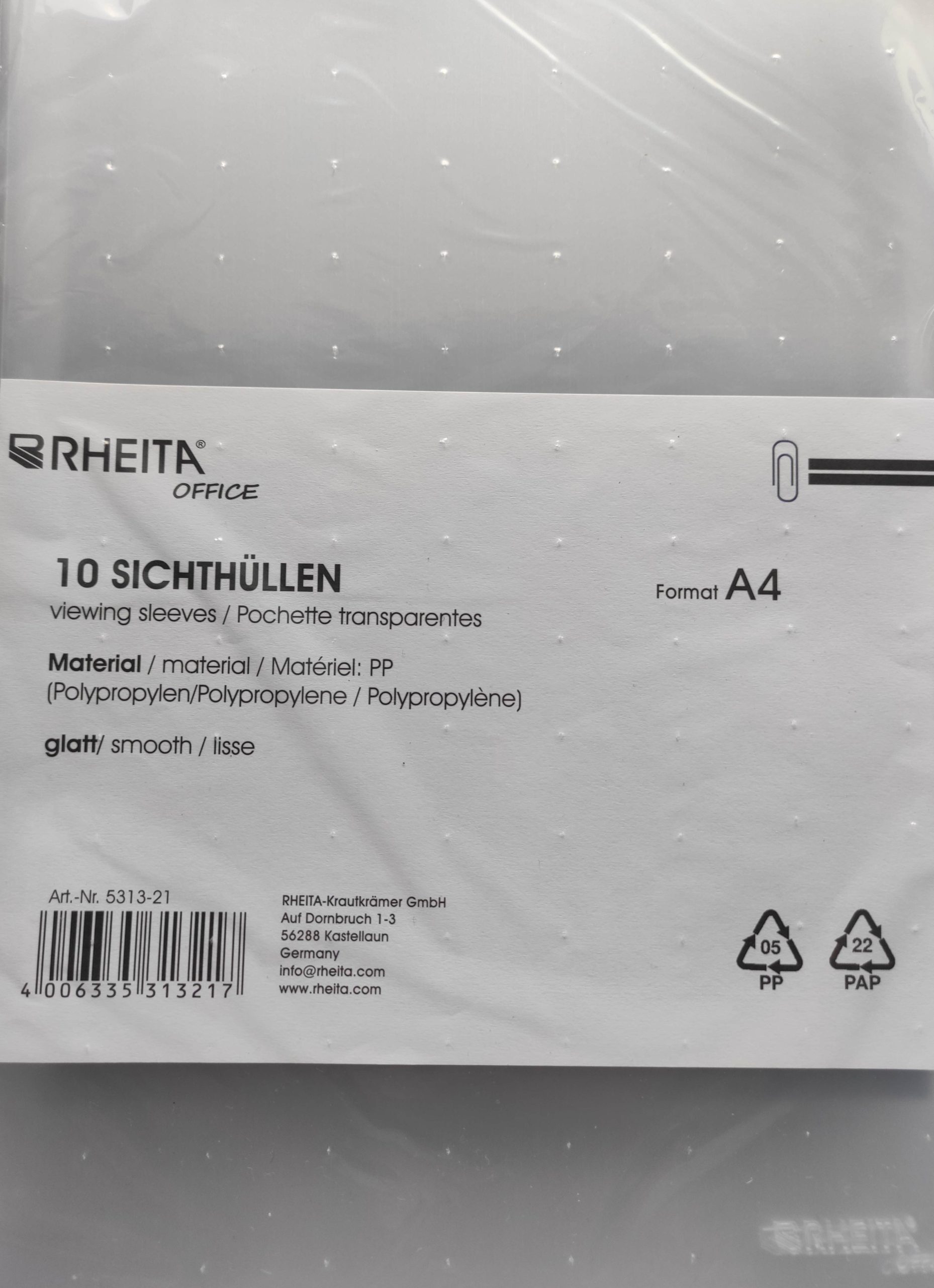 rheita-pp-sichth-lle-din-a4-glatt-140-10-st-ck-transparent image 1