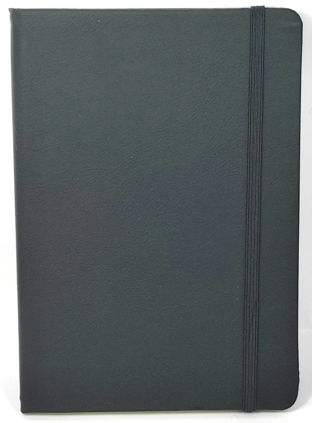rheita-notizbuch-din-a5-mit-leseband-schwarz-96-seiten-kariert-70g-m image 1