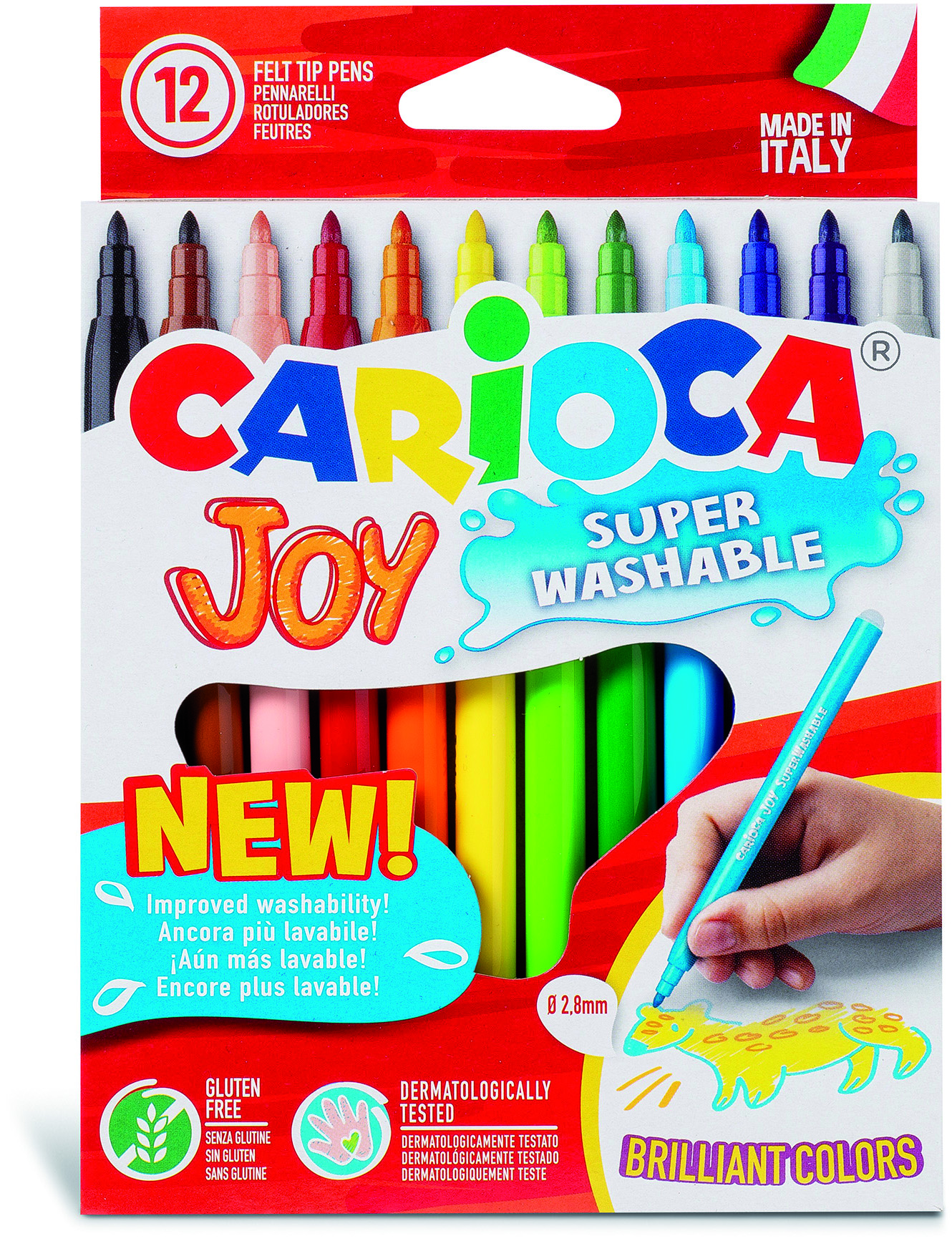 carioca-joy-fasermaler-12-st-ck-2-8-mm-mehrfarbig image 1