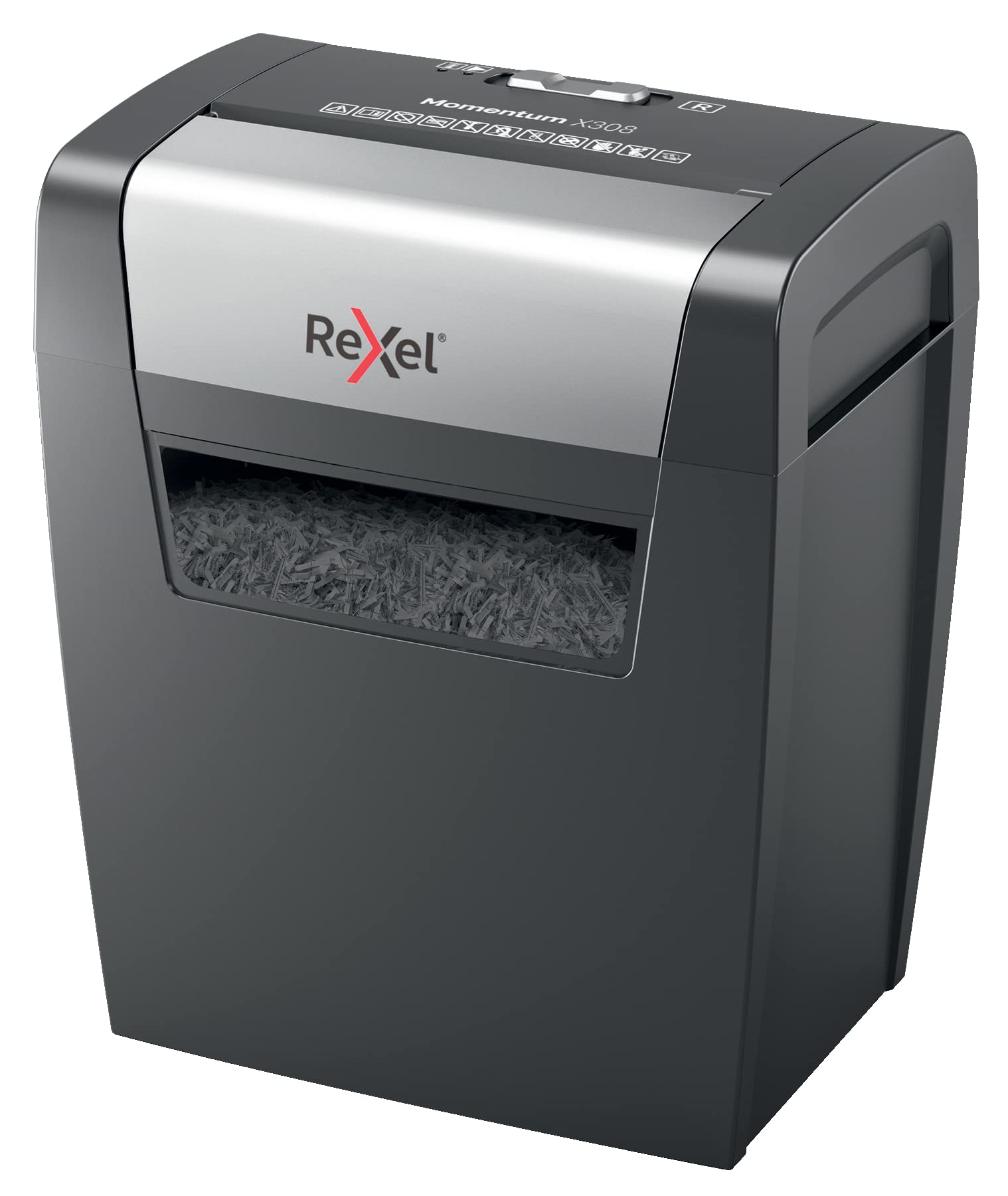 rexel-momentum-x308-aktenvernichter-partikelschnitt-p3-9-blatt image 1