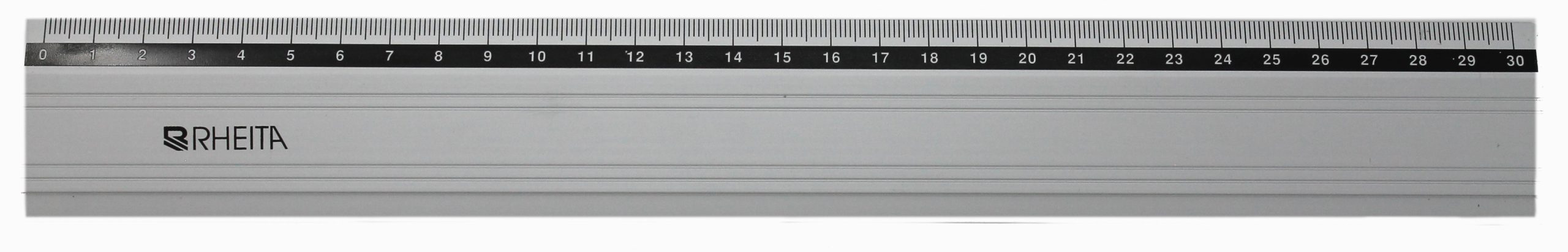 rheita-metalllineal-aluminium-silber-30-cm-rutschfest image 1