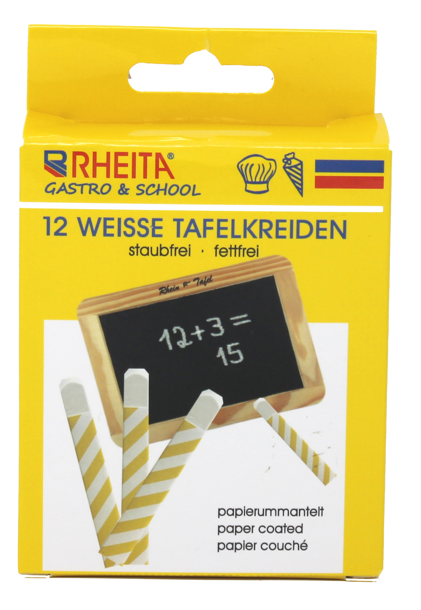 rheita-wandtafelkreiden-papierummantelt-eckig-wei-12-st-ck-im-pappetui image 2