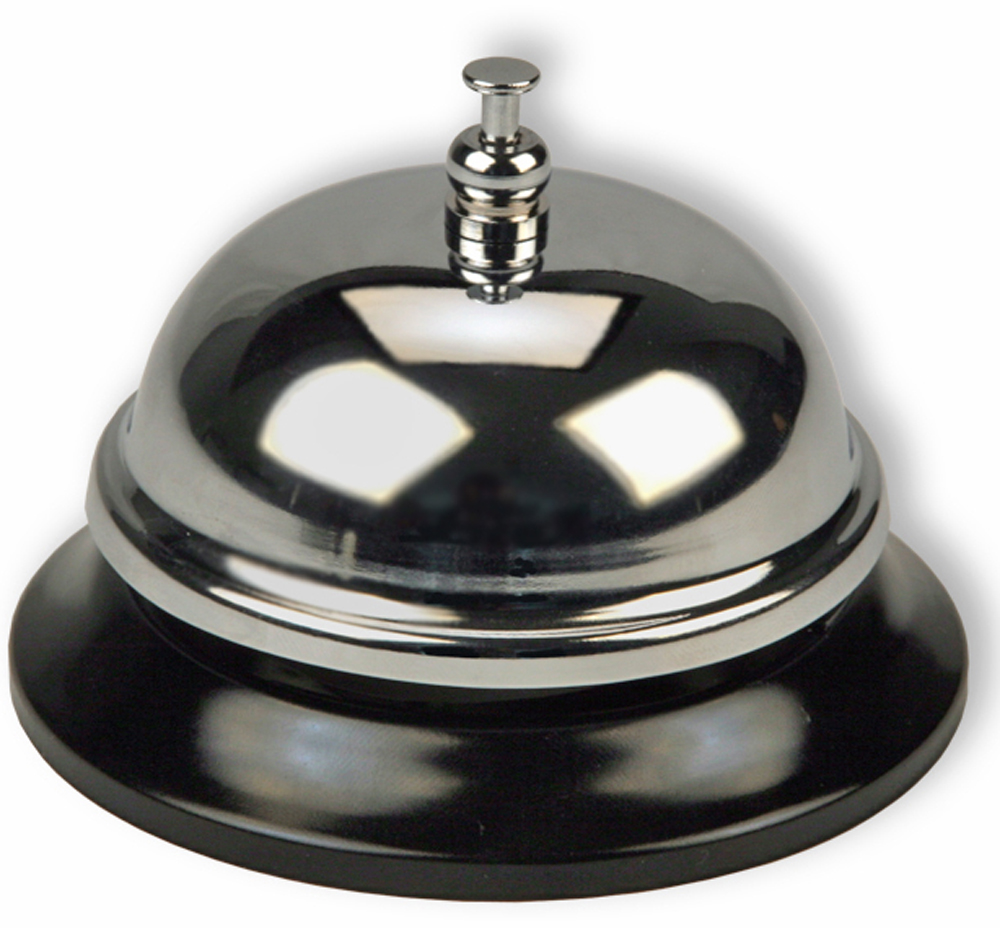 rheita-tischklingel-ganzmetall-8-5-cm-schwarz-verchromt image 1