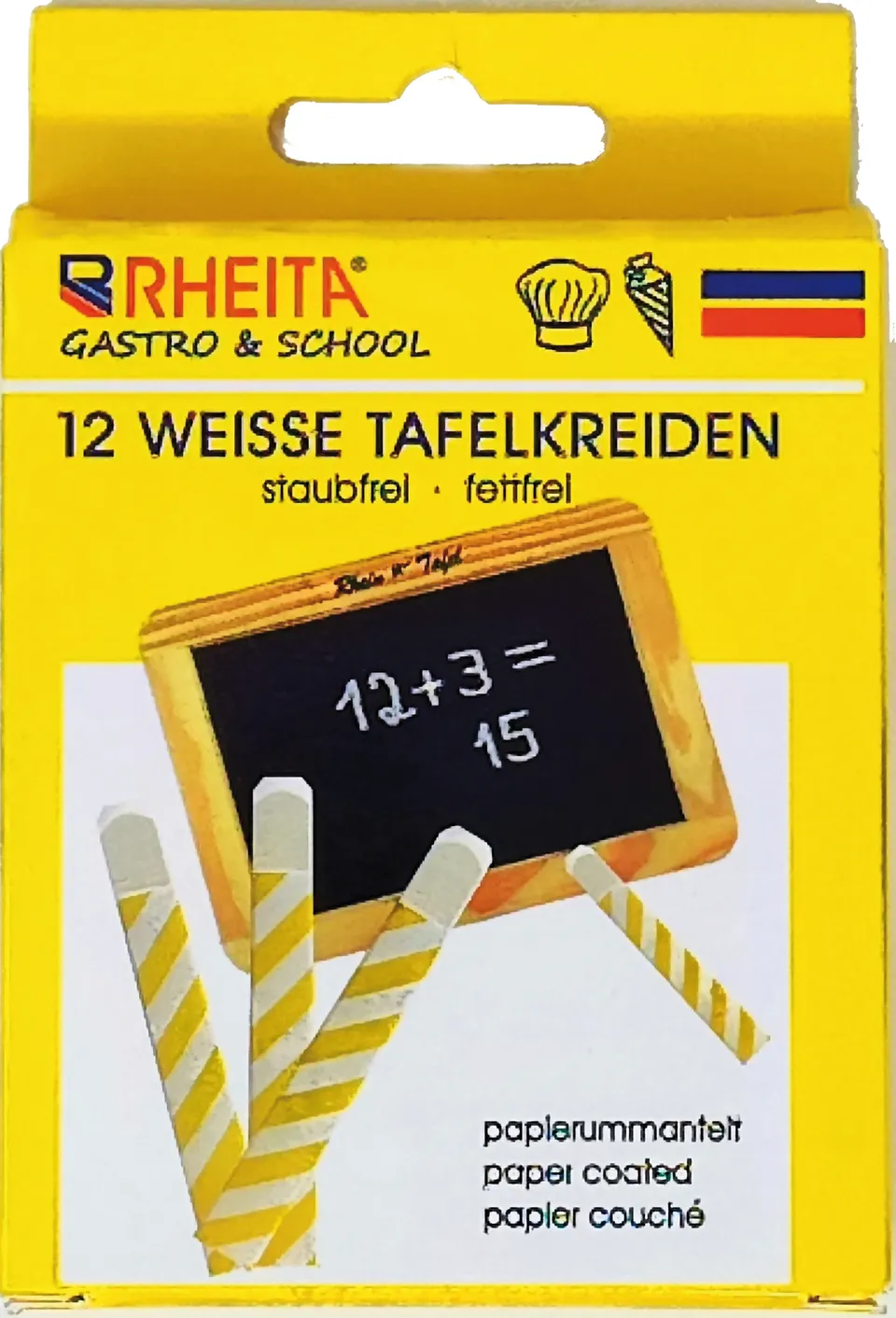 rheita-wandtafelkreiden-papierummantelt-eckig-wei-12-st-ck-im-pappetui image 1