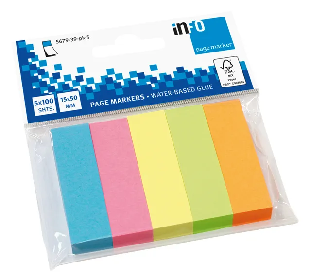 globalnotes-pagemarker-brilliantmix-15-x-50-mm-5-x-100-blatt image 1