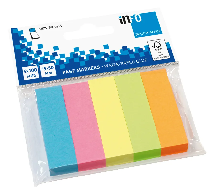 globalnotes-pagemarker-brilliantmix-15-x-50-mm-5-x-100-blatt image 1