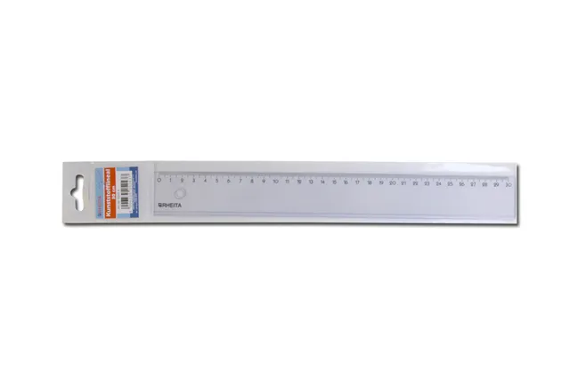 rheita-kunststofflineal-30-cm-transparent image 1