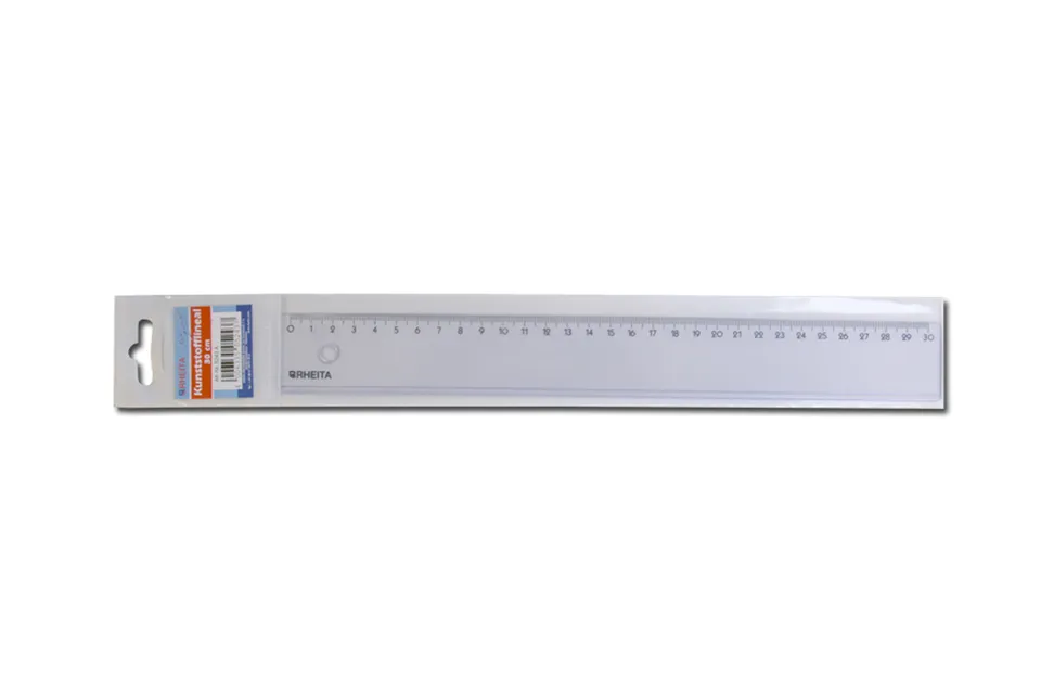rheita-kunststofflineal-30-cm-transparent image 1
