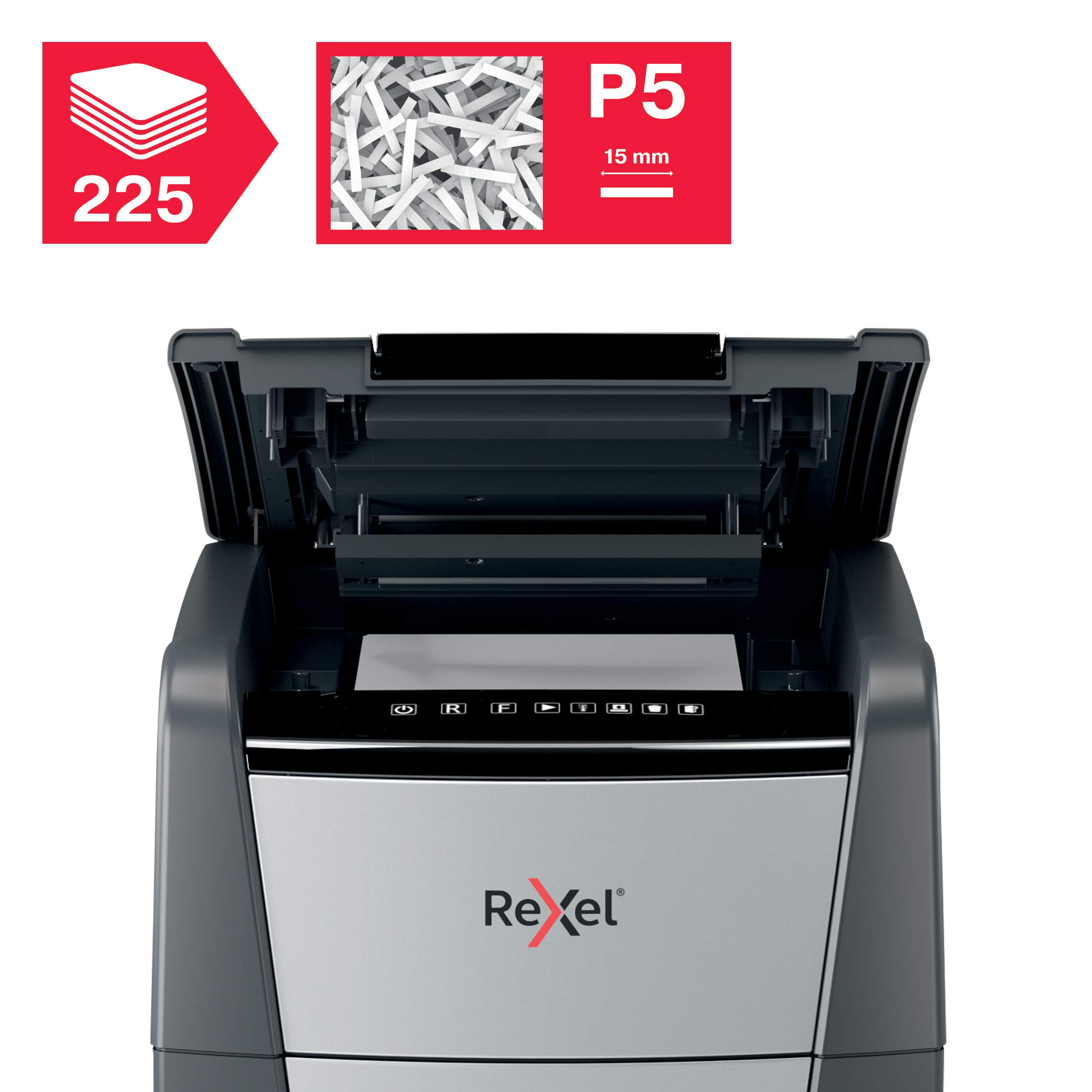 rexel-optimum-autofeed-225m-aktenvernichter-mikroschnitt-p5-225-blatt-60l image 2