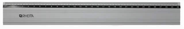 rheita-metalllineal-aluminium-silber-30-cm-rutschfest image 1