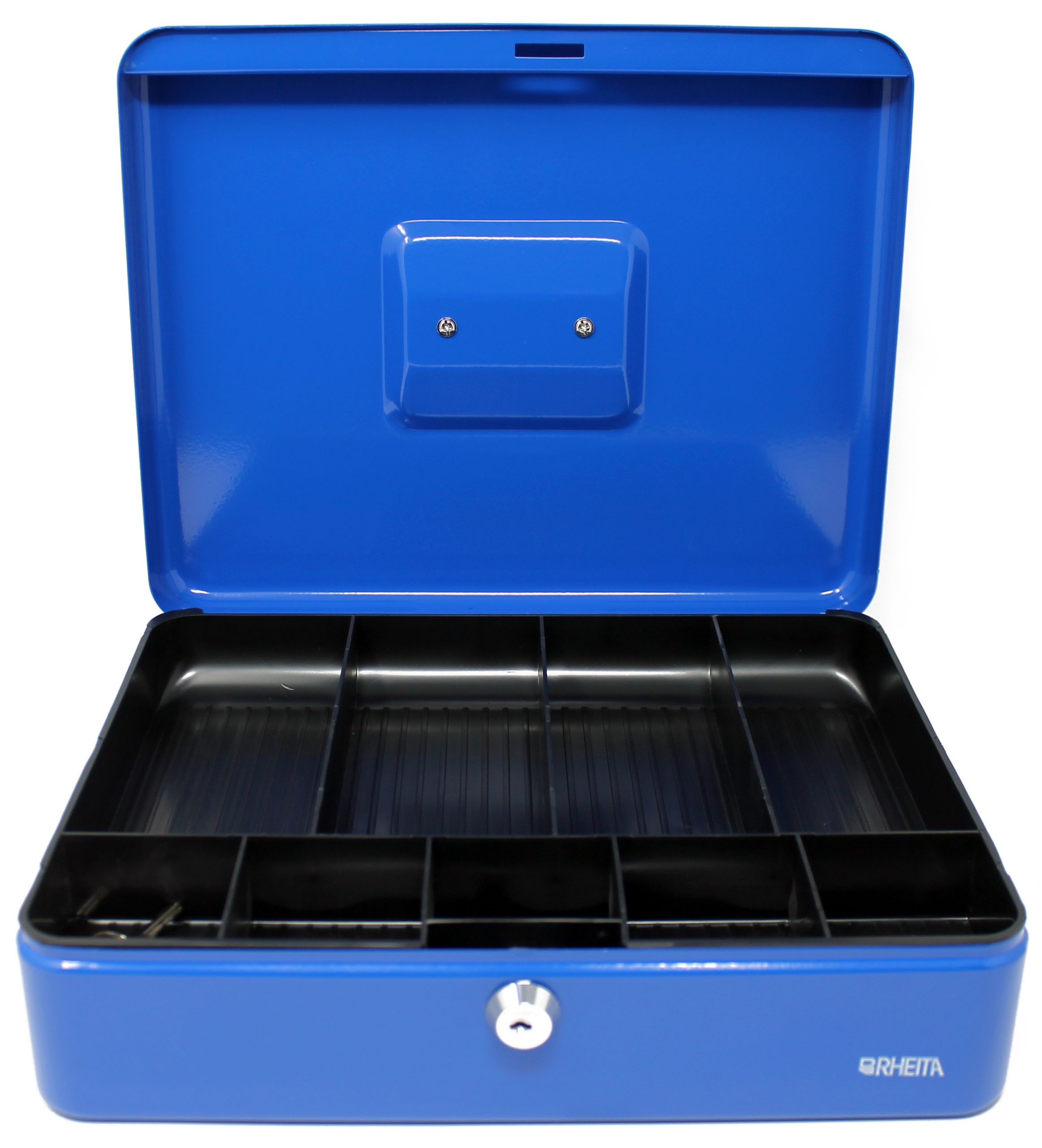 rheita-geldkassette-metall-blau-300-x-240-x-90-mm-mit-einsatz image 2