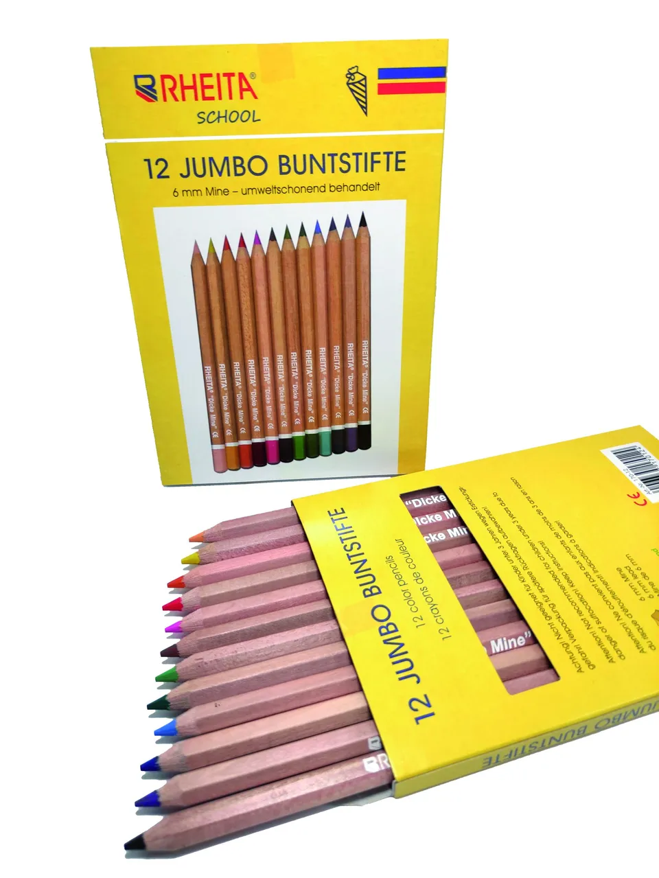 rheita-jumbo-buntstifte-hexagonal-6mm-naturbelassen-12-st-ck image 1