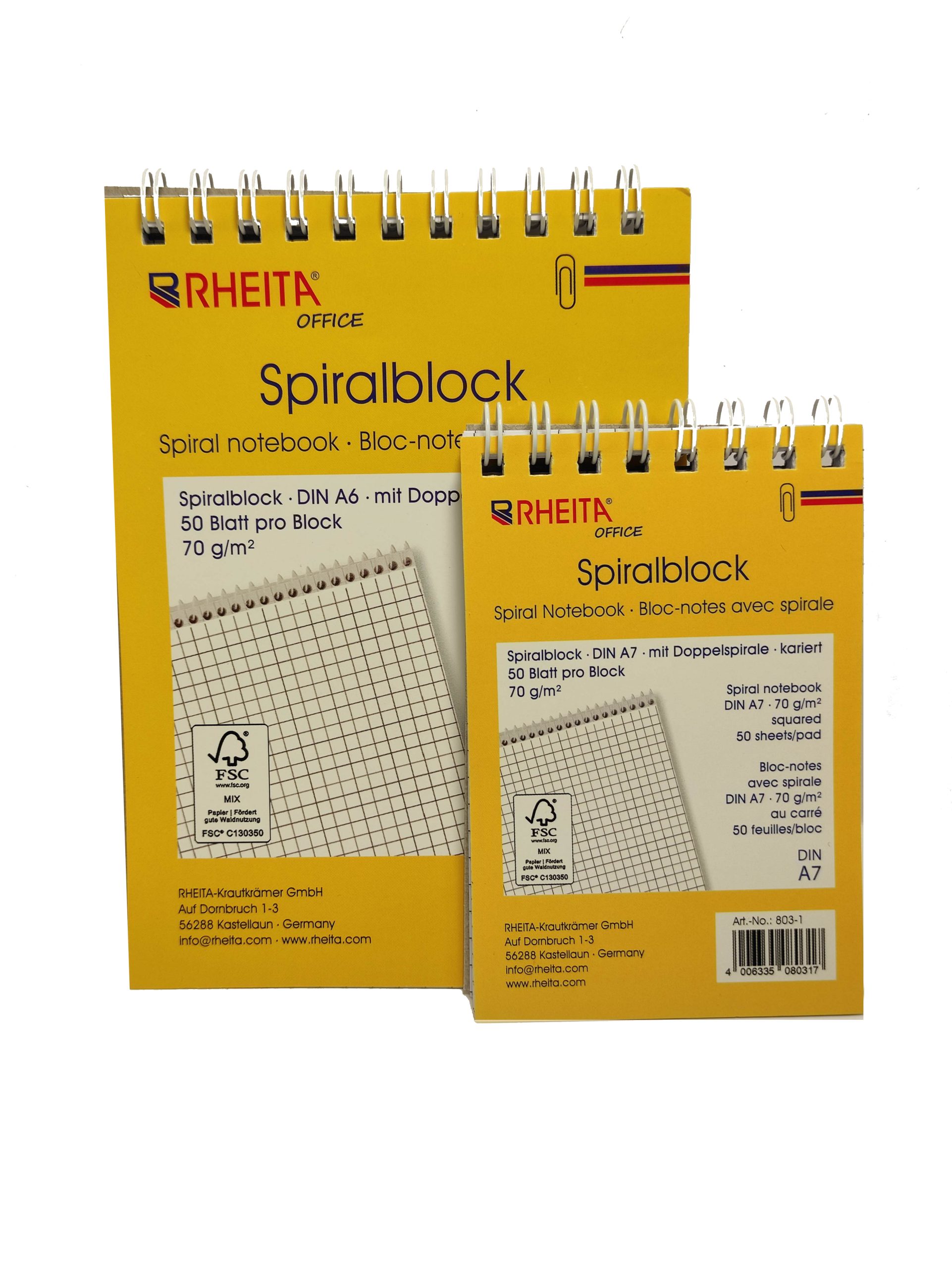 rheita-doppel-spiralbl-cke-a7-kariert-2er-pack-50-blatt-fsc image 2