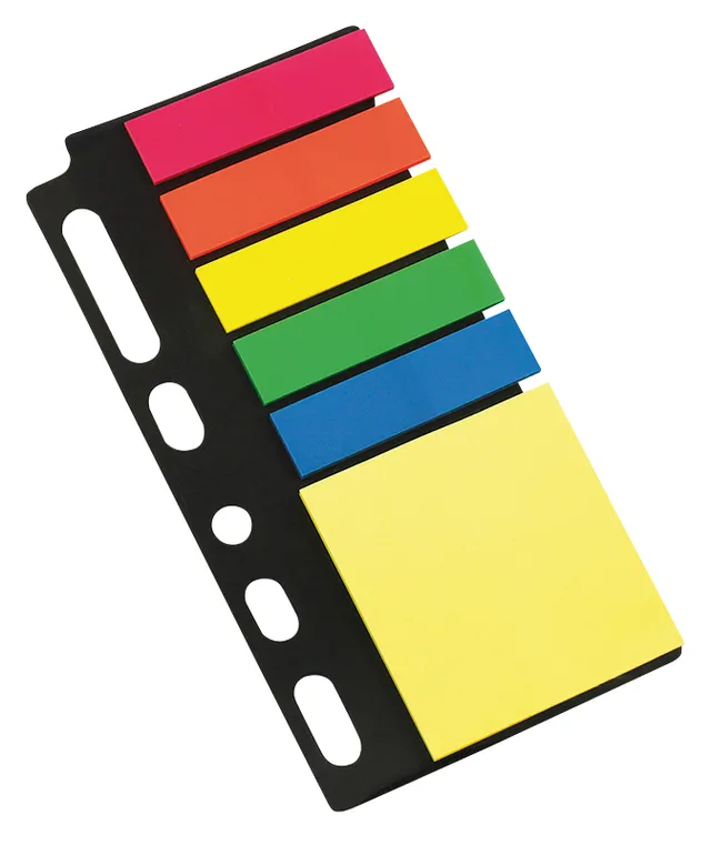 rheita-globalnotes-sticky-notes-folder-set-mehrfarbig-50x45mm-5x-12x44mm image 1