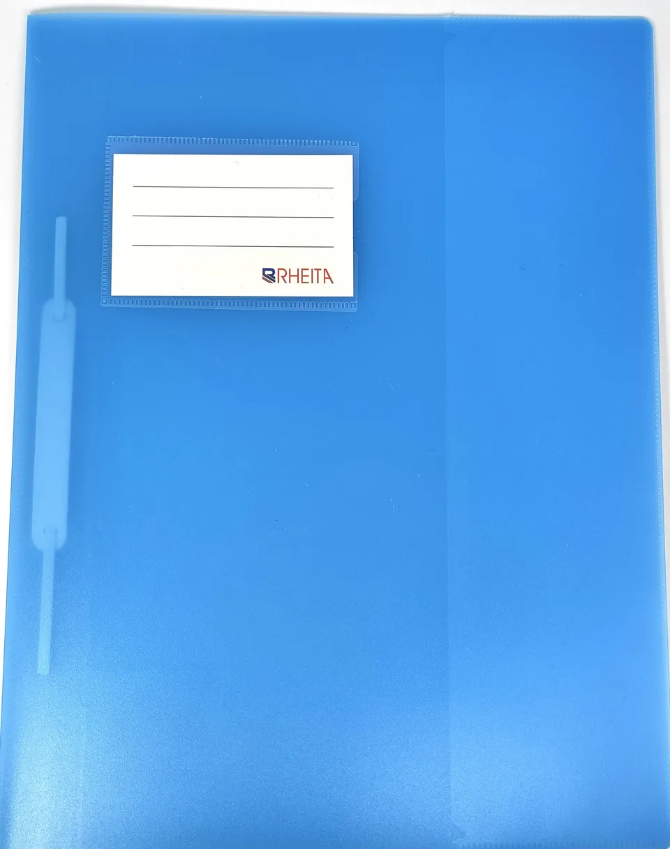 rheita-schnellhefter-pp-a4-mit-beschriftungstasche-pastell-blau image 1
