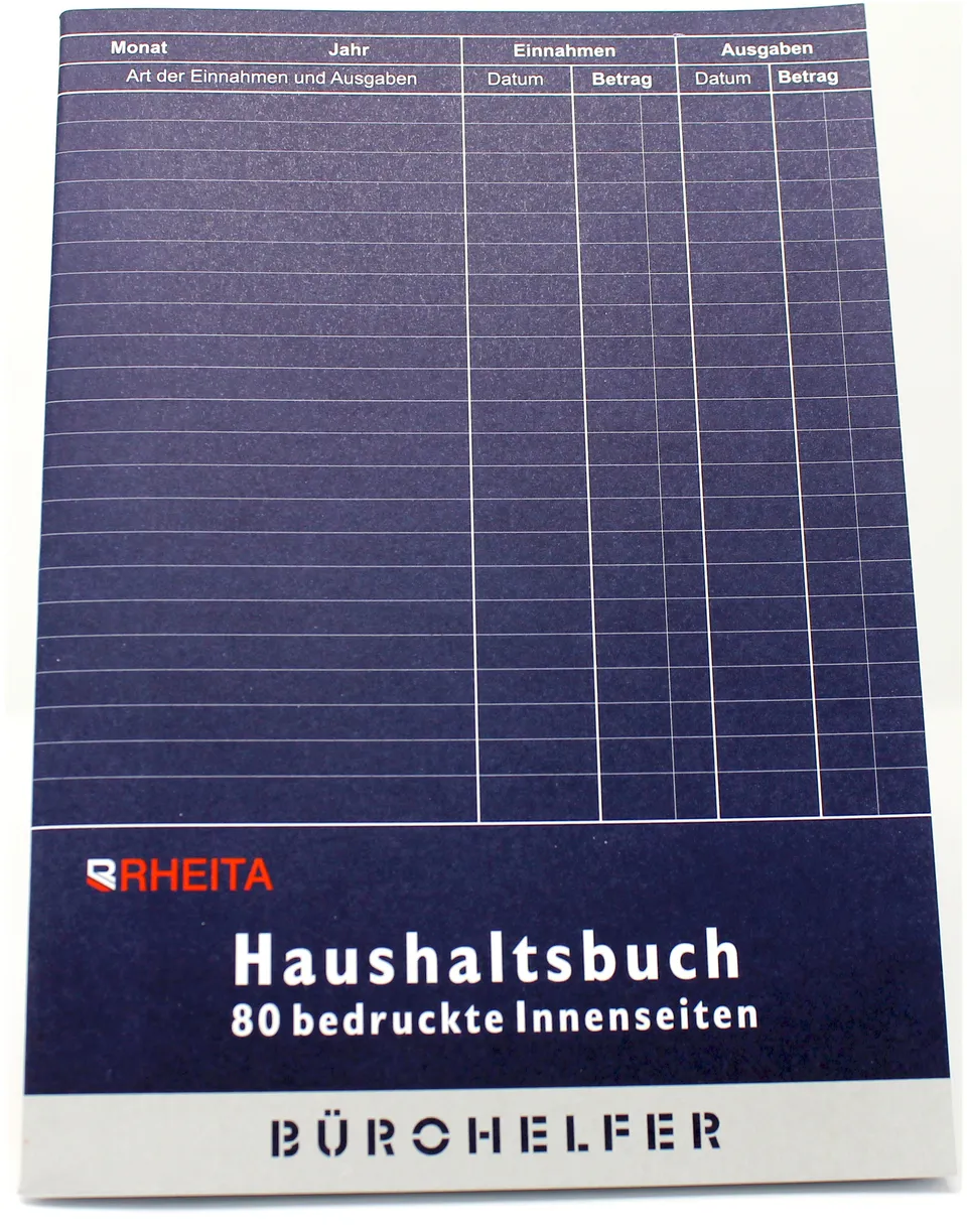 rheita-haushaltsbuch-a5-mit-kostenaufstellung-40-doppelseiten image 1