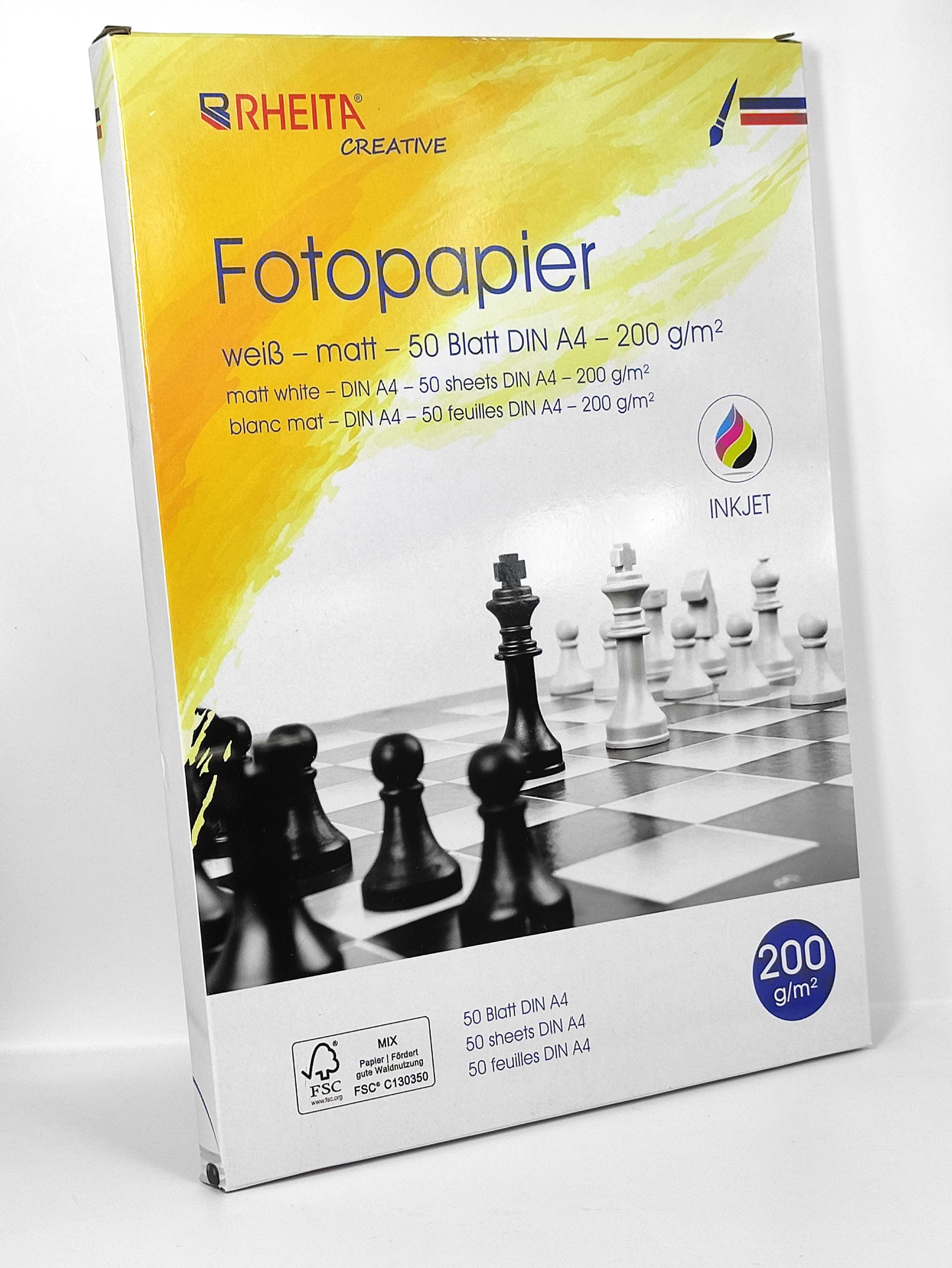 rheita-fotopapier-a4-matt-200g-m-50-blatt-wei image 3