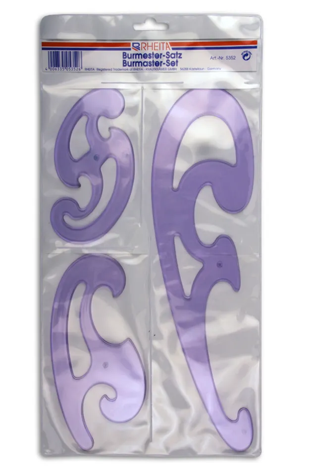 rheita-burmester-set-kunststoff-transparent-3-teilig-kurvenlineal image 1