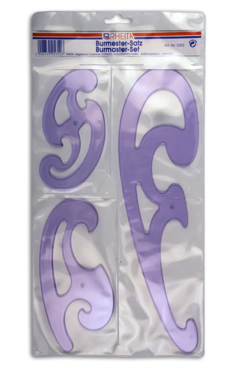 rheita-burmester-set-kunststoff-transparent-3-teilig-kurvenlineal image 1