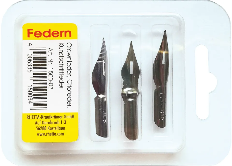 rheita-federnset-crown-cito-kunstschriftfeder-3-st-ck-klarsichtbox image 1