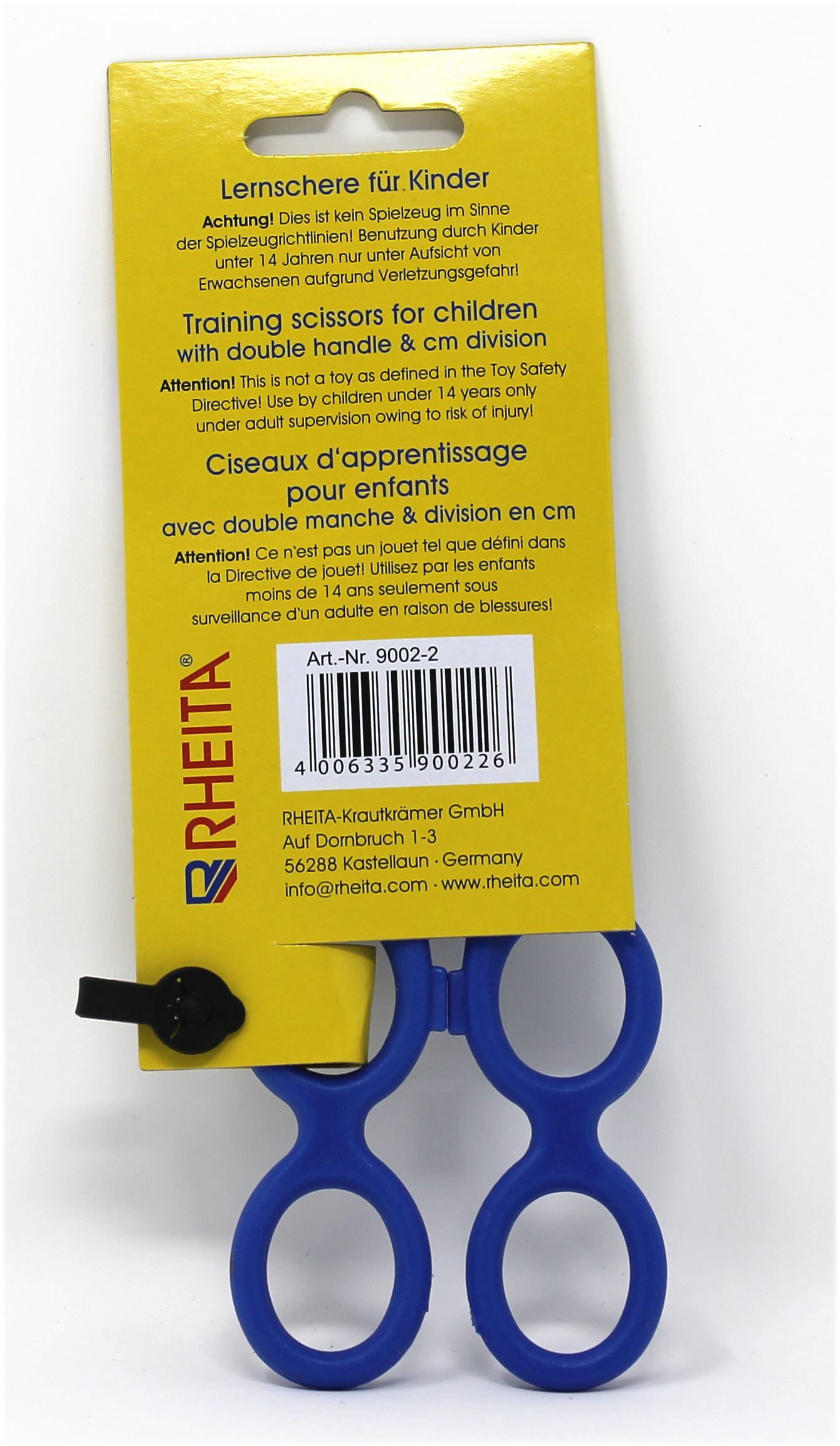 rheita-therapeutenschere-13-5-cm-rund-blauer-griff image 2