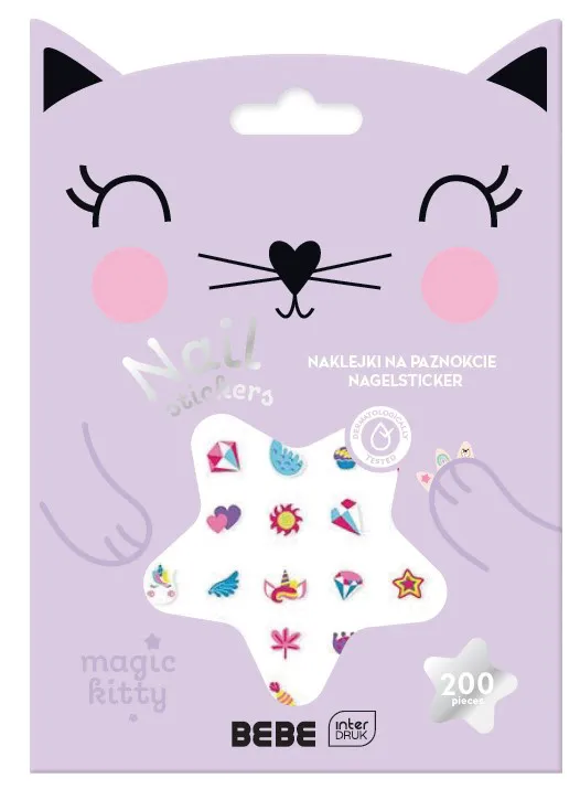 interdruk-bebe-friends-magic-kitty-nagelsticker-200-st-ck-kids image 1