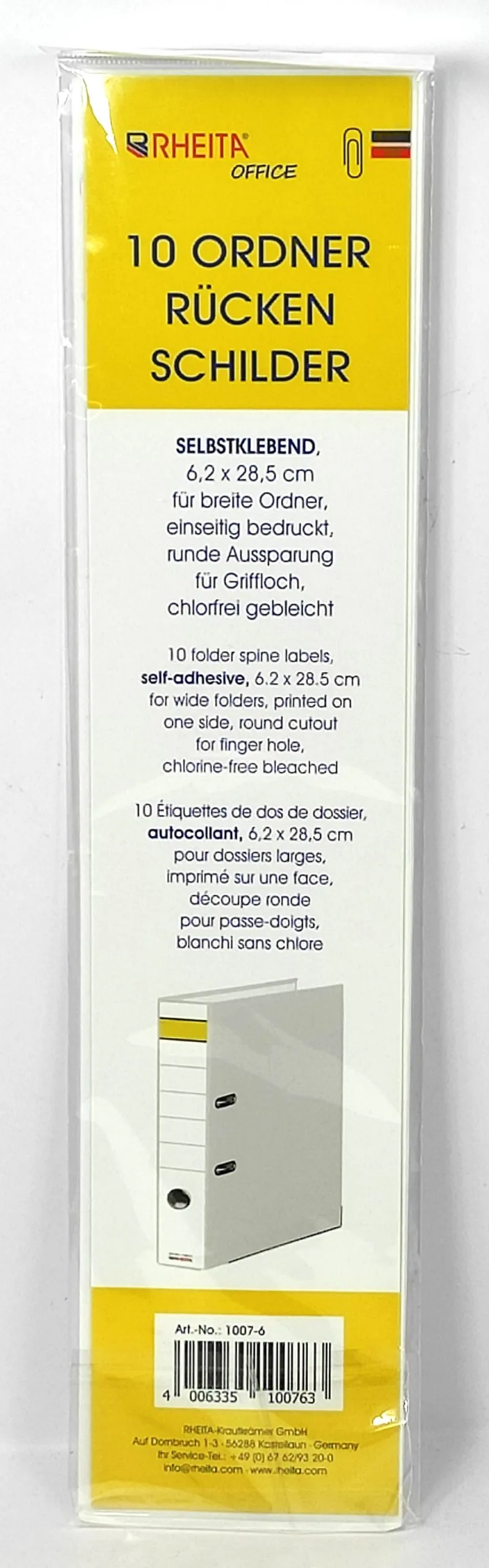 rheita-ordner-r-ckenschilder-6-2-x-28-5-cm-breit-selbstklebend-10-st-ck image 1