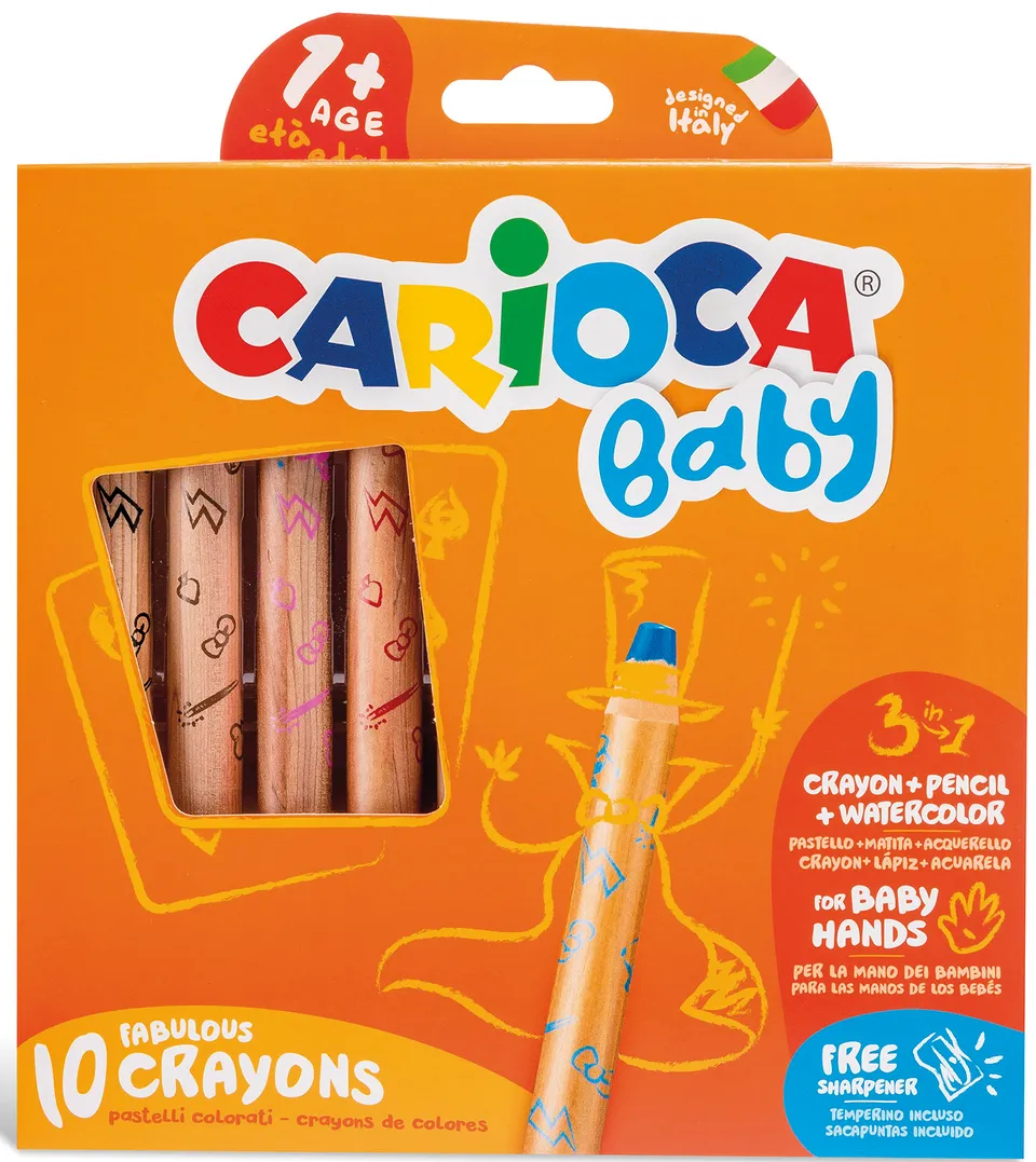 carioca-baby-3in1-wachsmaler-10er-ab-12-monate-inkl-spitzer image 1