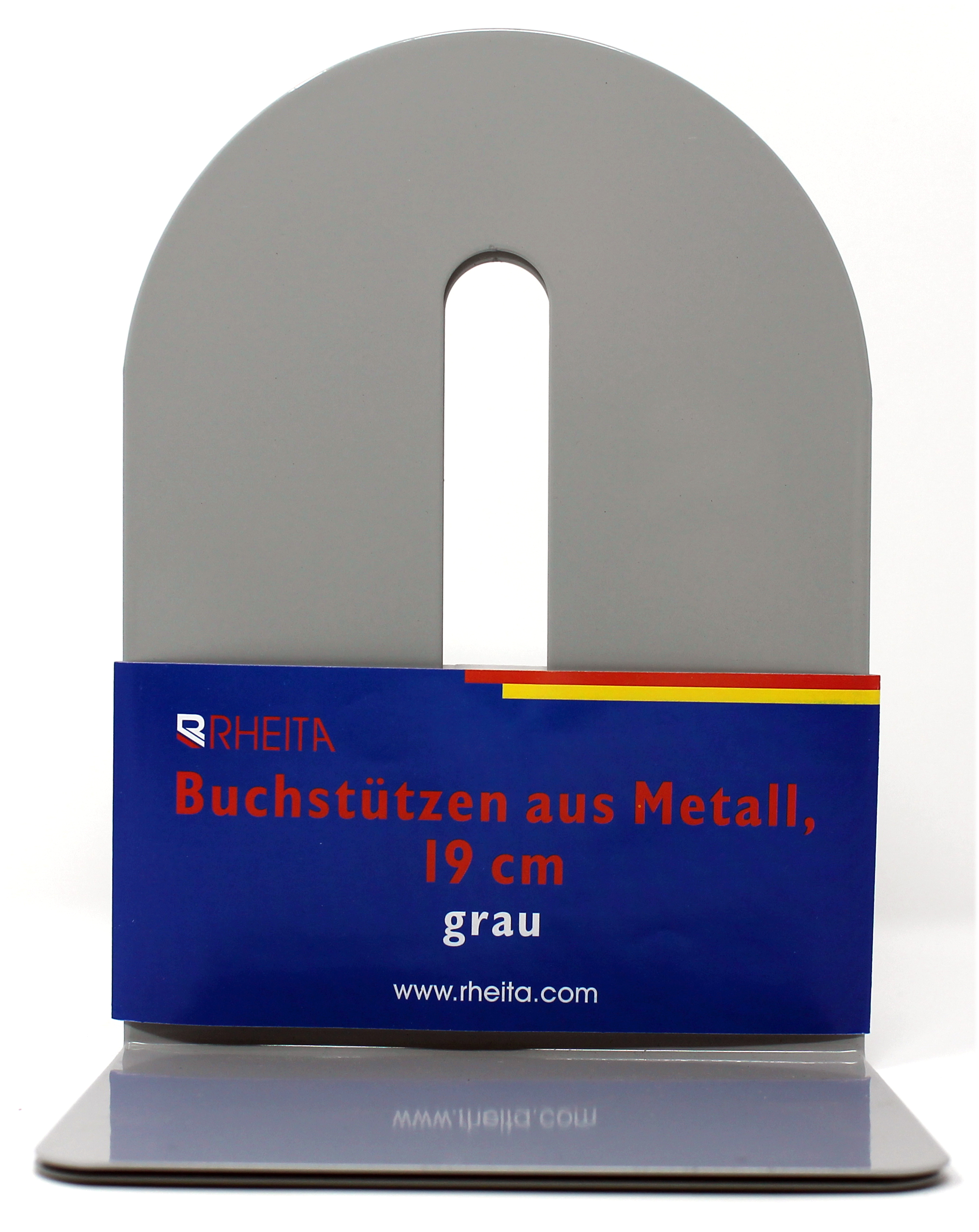 rheita-buchst-tzen-metall-19-cm-grau-abgerundete-kanten image 1