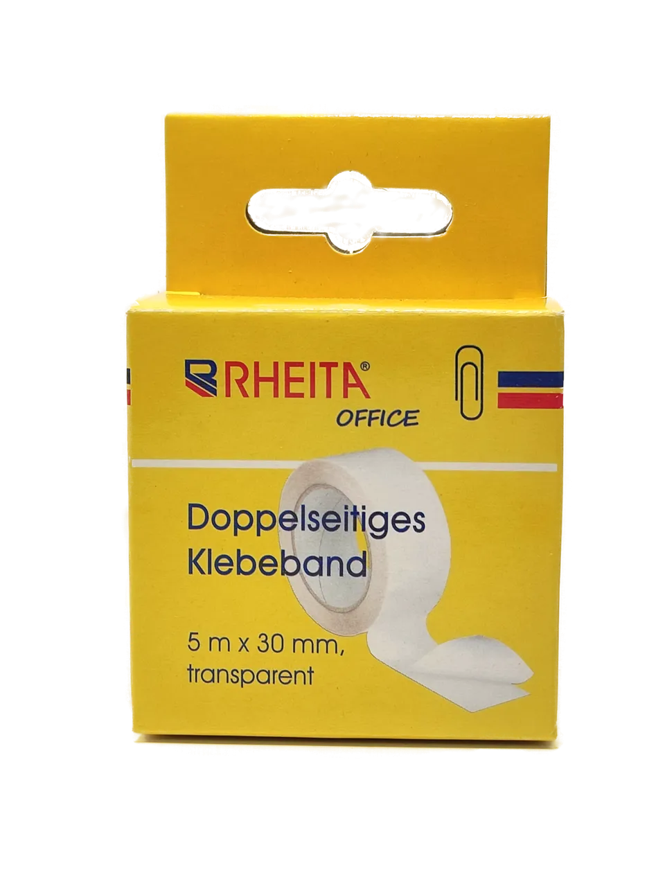 rheita-doppelseitiges-klebeband-5-m-x-30-mm-pappschachtel image 1