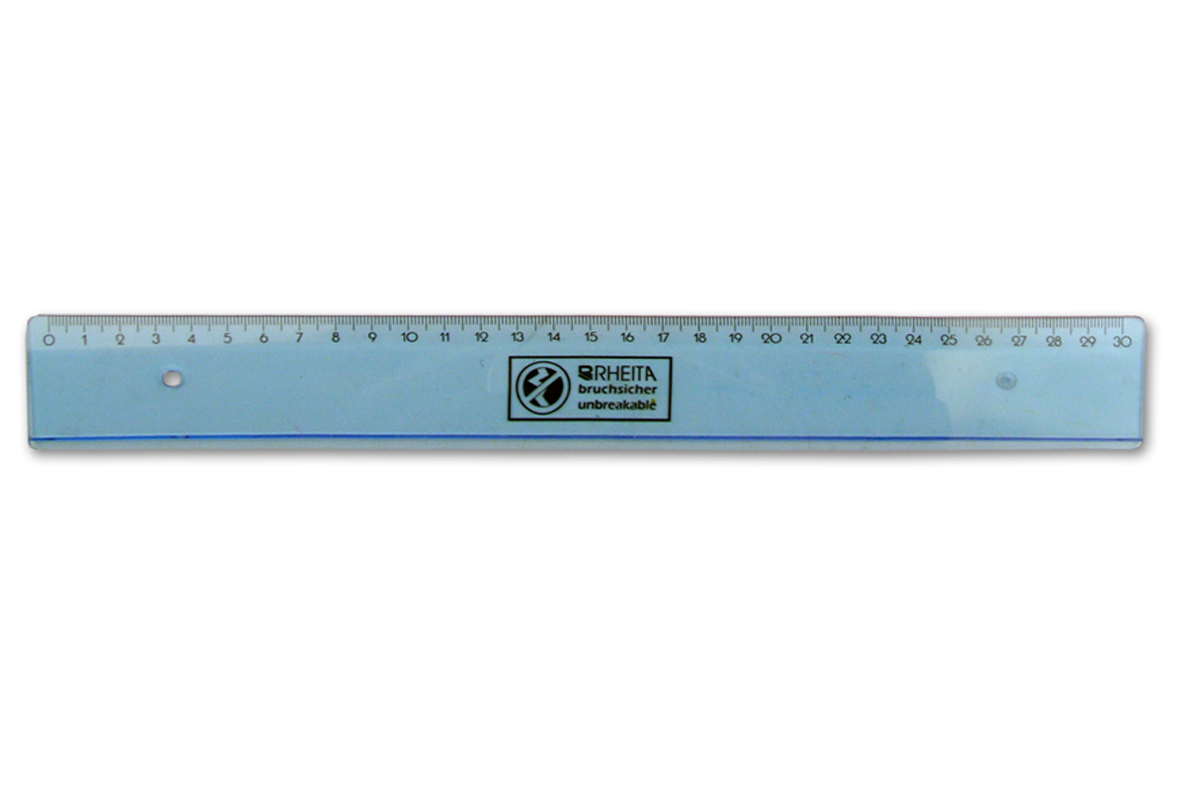 rheita-flex-lineal-30-cm-blau-transparent-bruchsicher image 1