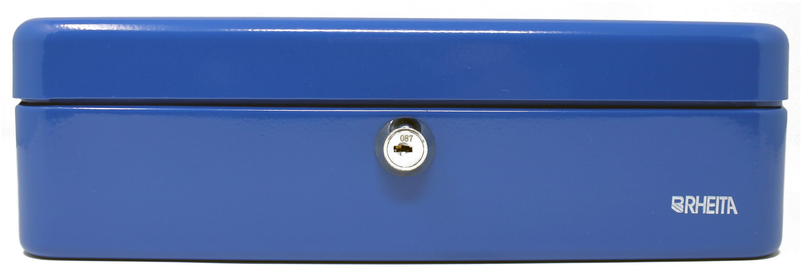 rheita-geldkassette-metall-blau-250-x-180-x-80-mm-mit-kunststoffeinsatz image 1