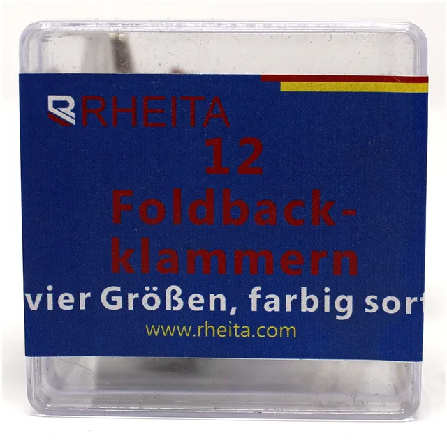 rheita-foldback-klammern-set-12-st-ck-19-40mm-farbig-sortiert-in-box image 1