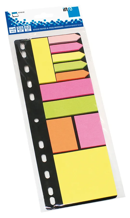 globalnotes-sticky-notes-folder-set-mehrfarbig-275-blatt image 1